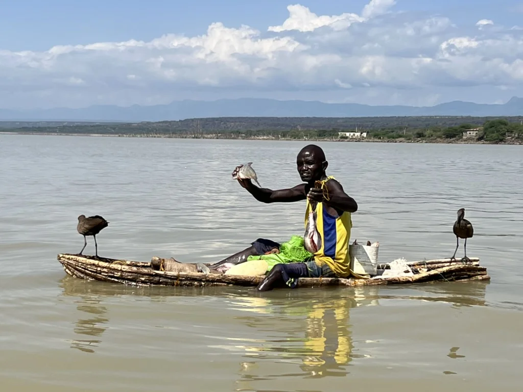 Visser op Lake Baringo