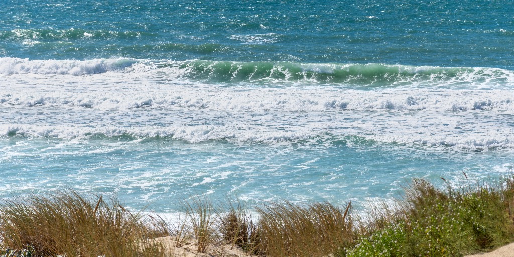 strand bij zee