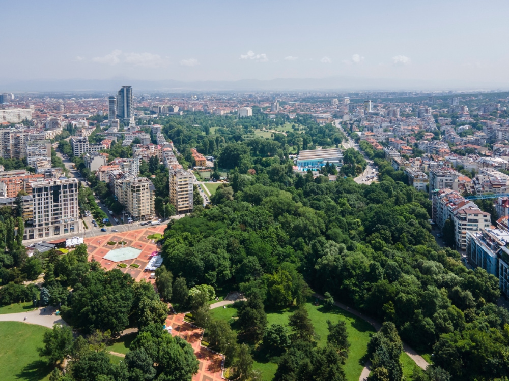 Sofia uitzicht vanuit de lucht op South Park