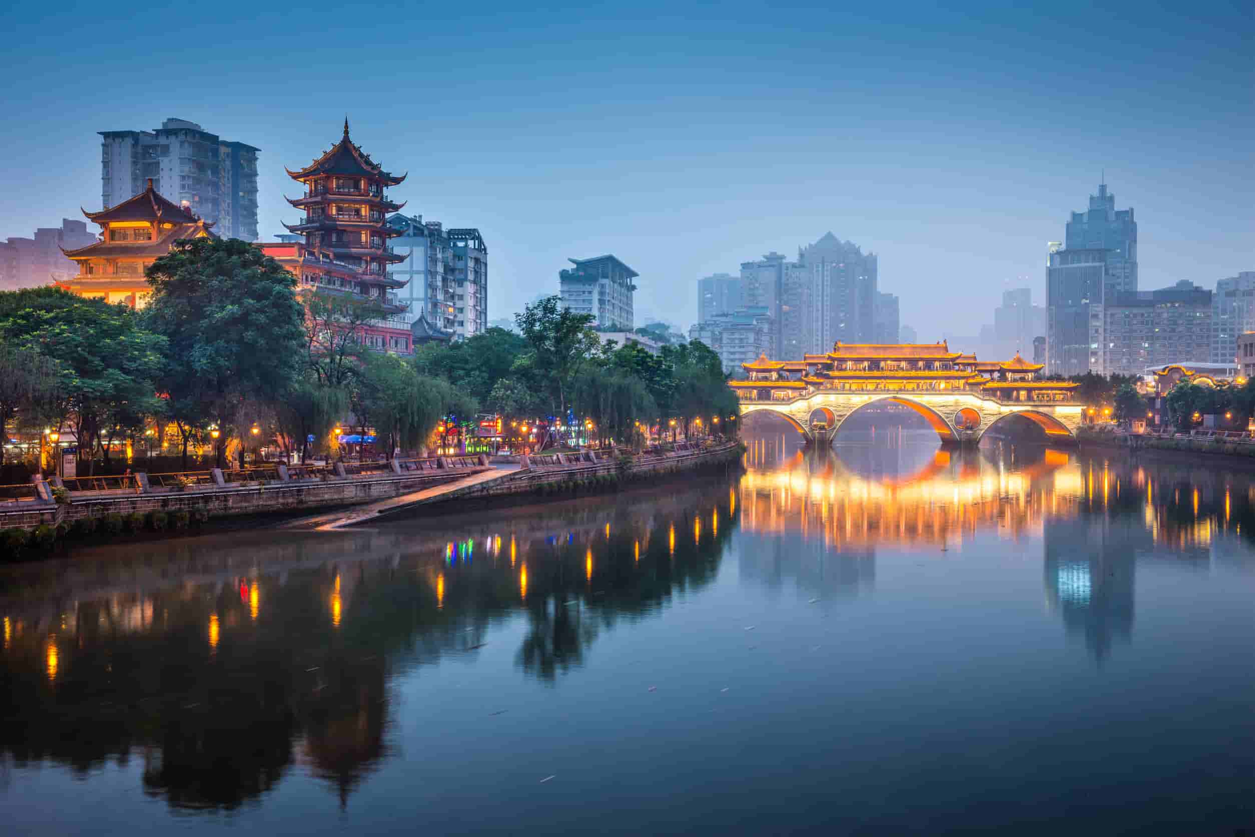 Chengdu Sichua Anshun Brug