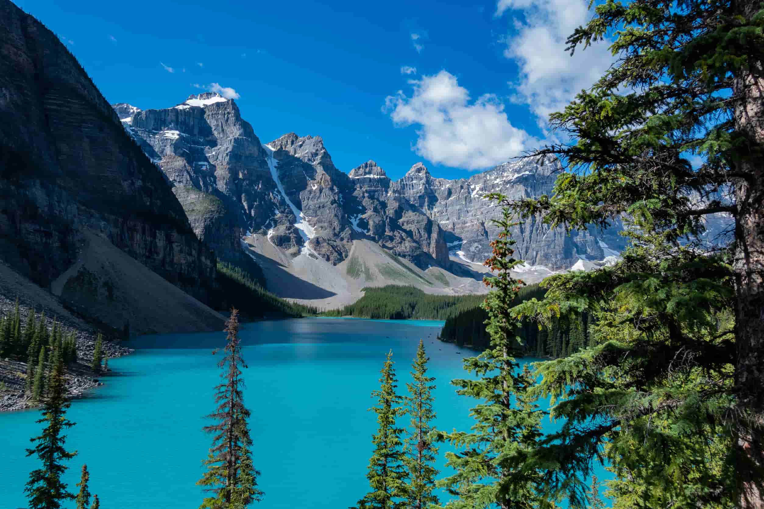 Moraine Lake bij Banff National Park