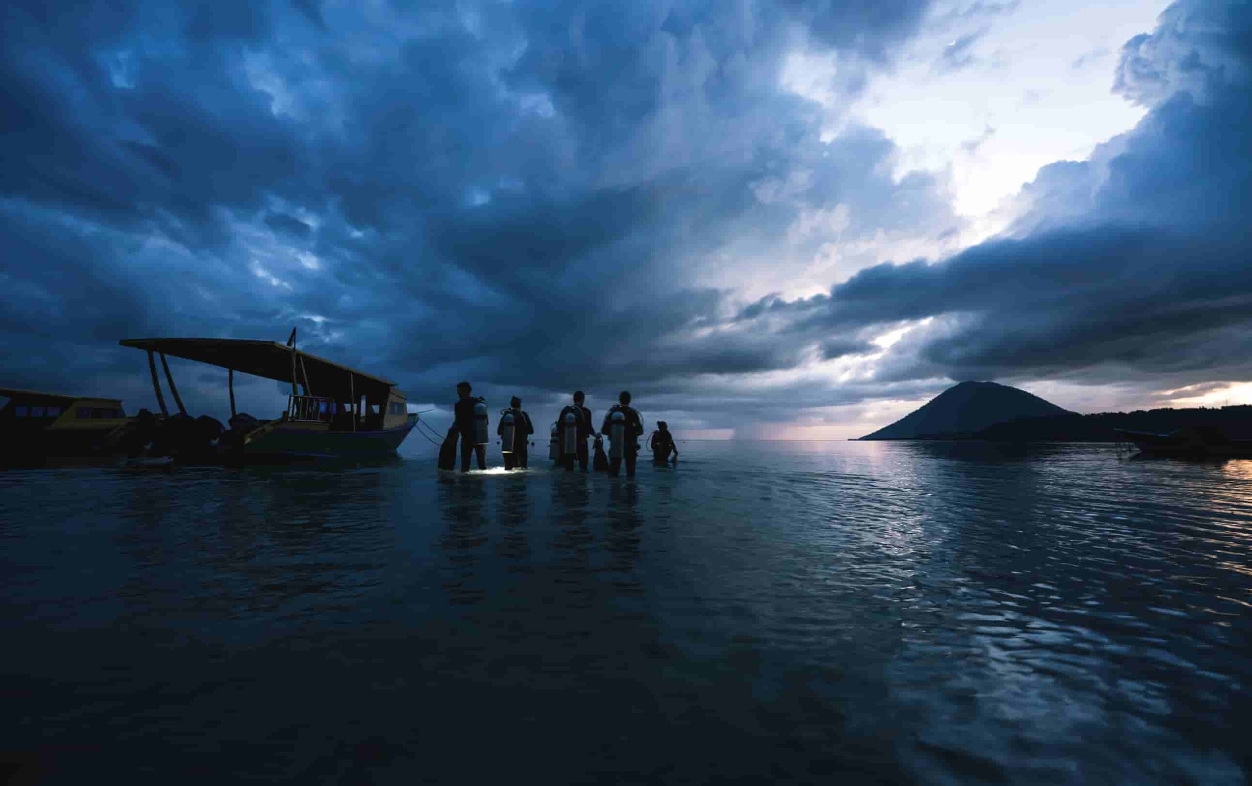 nachtduik in Bunaken Sulawesi