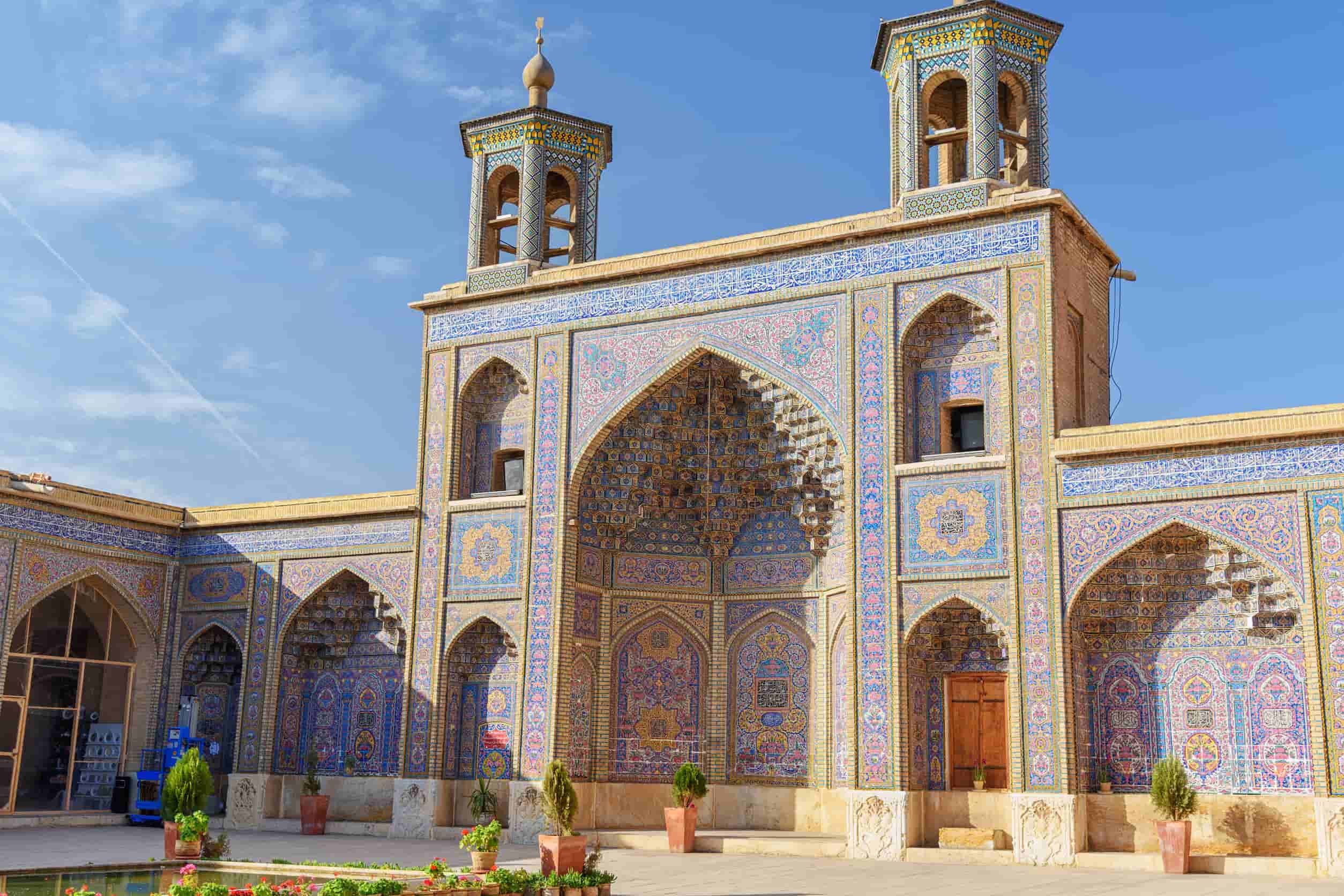 Iran Nasir Ol-Molk moskee in Shiraz